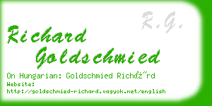 richard goldschmied business card